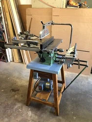Rare Injecta Inca Major Table Saw. Works perfectly. Includes mortise and tenon accessories, micro adjuster, miter gauge...
