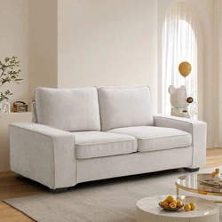 Small couches for small spaces. Fashionable linen design. Perfect match different decoration styles. Sofa cover can be...