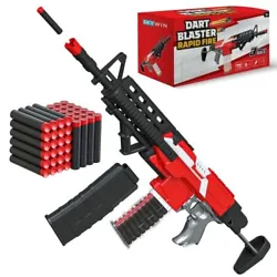 This powerful and fast blaster toy gun blisters the battlefield with its motorized 3 burst mode functionality. Skywin...