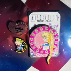 FanMade Sailor Moon Enamel Pin Lot Usagi Tsukino Crybaby. 3 pins Total!Sailor Moon Profile Pin by YoYos Alley designer...
