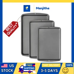 With this value set of Wilton non-stick baking pans, baking cookies is just the beginning. Three pan value set to fit...