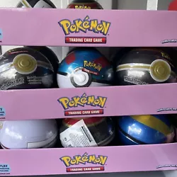 Pokemon Poke Ball Tin 3 TCG Booster Packs & Coin Brand New with FAST Shipping!!!. This auction is for X1 random sealed...