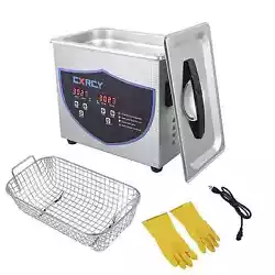 【Quality Material 】-CXRCY 3.2L ultrasonic cleaner is made of high quality stainless steel plate, which is corrosion...