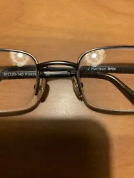 Harrison Eyeglass Frame PO 176 Brown Metal Half Rim 51-20-140. Excellent condition Buyer pays USPS shipping of $5
