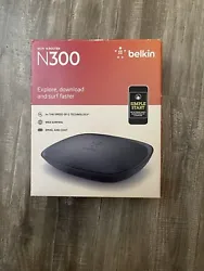 Belkin N300 Wi-Fi N Router - Black