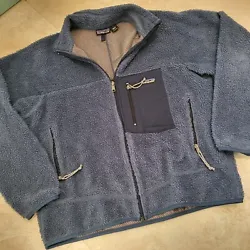 Selling VTG Patagonia Mens L Large Sherpa Retro X Deep Pile USA Made BLUE 90s Jacket. You can see the condition from...