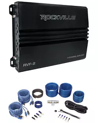 (1) Rockville RVF-2 1200w Peak/300w Dyno-Certified RMS 4 Channel Car Amplifier Stereo Amp. Rockville RVF-2 1200w...