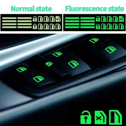 Car Window Lifter Luminous Button Sticker Switch Window Button Fluorescent Sticker. Color: luminous green. 1× Luminous...
