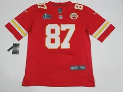 Team: Kansas City Chiefs Super Bowl 57 LVII. Color: Red.