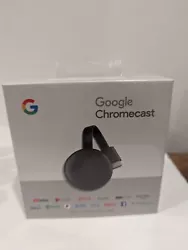 Google Chromecast (3rd Generation) - Charcoal sealed.
