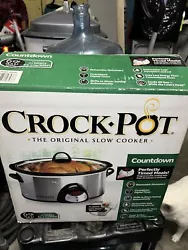 Countdown crock pot slow cooker. Practically brand new open box but never used.