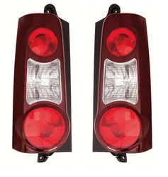 Feux arrière gauche + droit pour : Peugeot Partner / Citroën Berlingo 2008-2010 avec portes à ouverture horizontale...