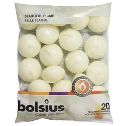 Bolsius Floating candle is a unscented candle Ivory color. Bolsius Floating candle will make your party or wedding etc....