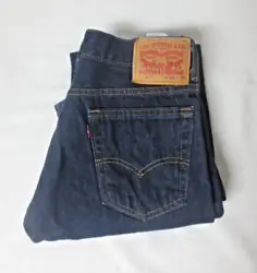 Levi jeans in a dark wash. These jeans measure 29