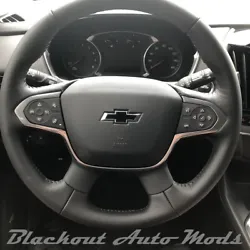 This Gloss Black Chevrolet Colorado Steering Wheel Emblem Blackout Overlay is the way to go. Designed specifically for...