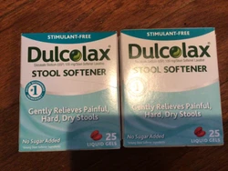 Dulcolax Stool Softener Liquid Gels 25 ea Pack of 2 exp2/24.