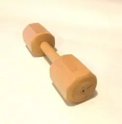 Solid Maple Dumbbell Dog Training Toy 8oz. Condition is New. Hand turned on a lathe from a solid piece of untreated...