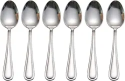 Simple design allows for mix and match with your existing flatware. EASY TO CLEAN - This spoon set is dishwasher...