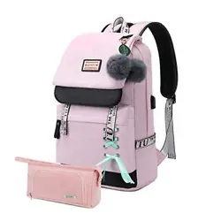 【SCHOOL RUCKSACK SET】: You will get a fashion Book Bags and a pencil case. This is a good gift for children, such...