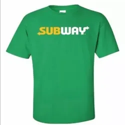 Subway Uniform T Shirt Size 4XL.  Short sleeve.   New in packaging.   View pictures for details.   Thanks for viewing.