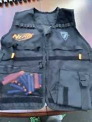 Official Nerf Tactical Vest N Strike Elite Genuine Black Kids Hasbro Guard Gun.