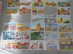 27 vignettes  asterix cora sur 30  (manque 9 11 et 12) + 10 doubles et 10points asterix 2023