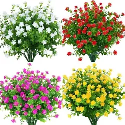 Product Houseplant. Look Realistic: The faux flower is 100% SAFE, ECO-Friendly Plastic; Generous and elegant, well made...