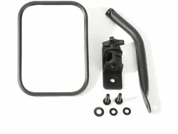 1997-2017 Jeep Wrangler. Notes: Quick Release Mirror Kit -- Textured Black; Rectangular. Position: Left and Right....