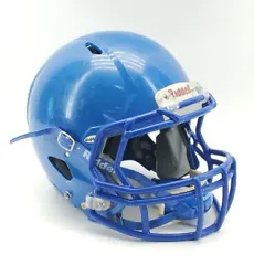 Riddell Football Helmet, Blue, Size Medium 2012.  Condition is Pre-owned, shows wear from use, markings from previous...