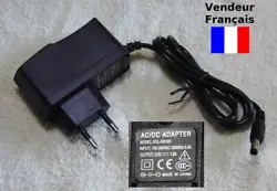 Power adapter : 200v -> 9v 1A (with the positive on the side). Cable dextension de 1m pour rallonger votre adaptateur...