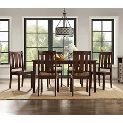 Update your dining room with this contemporary Dining Table set. Clean lines and sturdy construction allow this table...