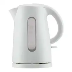 The 1.7L Plastic Kettle features an easy, one-touch operation. This cordless kettle lifts off base for serving. Single...