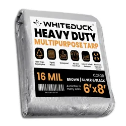 WHITEDUCK Heavy Duty Waterproof Canvas Tarp 18 Oz. 100% Cotton Tarpaulin Cover. WHITEDUCK Heavy Duty Poly Tarp, 10/16...
