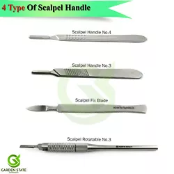 Product Title:Range Of Surgical Scalpel Handle. Scalpel Handle No.3. Scalpel Handle No.4. Scalpel Handle Rotatable...