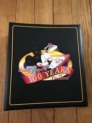 Previously Owned (original owner) Walt Disney 100 Years of Dreams Pin Set - Binder Note Book Holder - includes 78 Pins.