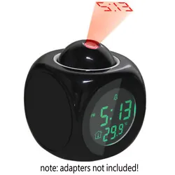 Note : Laser projection lasts for a few seconds only. (Ball only rotates on one axis). 1 x LCD Talking Alarm Clock....