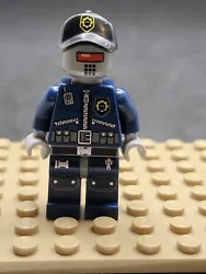 Lego The Movie Robo SWAT Mini-figure W/ Black Cap.
