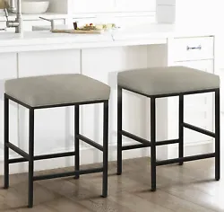 【Stain & Scratch Resistant Barstools】 - The backless seat of the counter height bar stools are made of stain and...