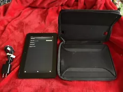 Kindle Fire HD 7 (2nd generation) With Leather Clamshell Case - WORKING.