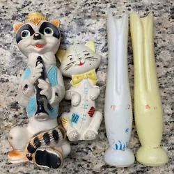 Cat Kitten Stitched & Saxophon Alan Jay Clarolyte Squeak Anthropomorphic Vintage. The long squeaky tubes are not Alan...