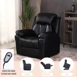 [Multifunctional Recliner] : The backrest can be operated from 105°to 140°, and the footrest can be operated from...