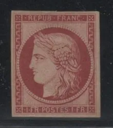 A photographed lot will never be taken back for a problem of serration, seal of cancellation. MNH: Mint never hinged...