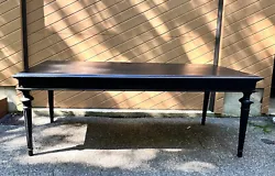 Rectangular Dining Table, Conference Table, Desk. RESTORATION HARDWARE. Sturdy and Stable. Paneled Apron. Turned and...