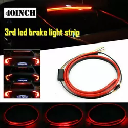 Fonctions: Frein + Feu DRL + Clignotant. Utilisez le sèche-cheveux pour chauffer un peu la bande. Source de lumière:...