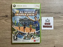 Summer Athletics 2009 Xbox 360 Complet FrançaisTrès bon état général, CD de jeu présentant quelques rayures mais...