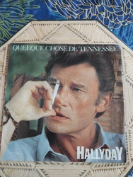 vinyles 45 tours johnny hallyday 2 titres , quelque chose de Tennessee,  équipe de nuit , enchère regroupé frais de...