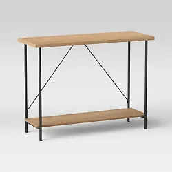 •Rectangular console table makes a practical addition to living room, entryway or hallway •Clean-lined structure...