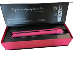 Ceramic Hair Iron Straightener - pink. Free comb and coaster with purchase !!!