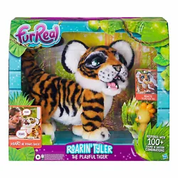 The Roarin’ Tyler, the Playful Tiger pet is ready to play. And his favorite way to play is to ROAR! Make noise and he...