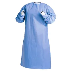 ANSI/AAMI PB70, Level 3 Protection, knitted cuff. SMS 40g reinforced. Surgical Gowns. Wrap protects surgical gown and...